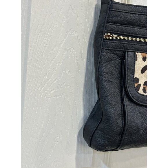Emma Fox Black Leather Crossbody - Picture 7 of 10
